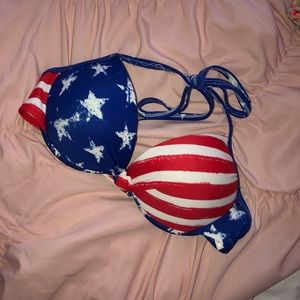 American Flag Bikini Top